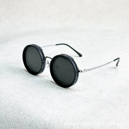 Black Aura 1-9 Gears Lens Filter Adjustable Rounded Tint Sunglasses