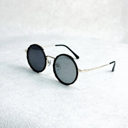 Black Aura 1-9 Gears Lens Filter Adjustable Rounded Tint Sunglasses