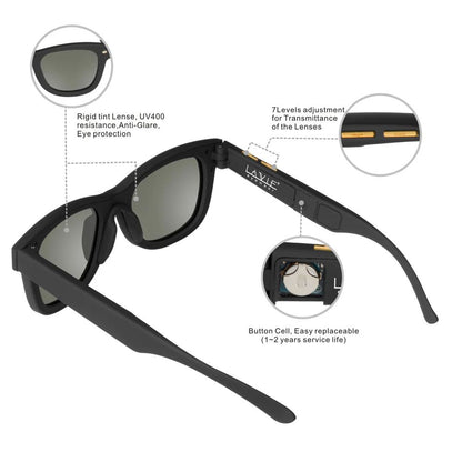 Polarized Lens Eyewear : Smart Color Changing Sunglasses with Adjustable 7 Lenses