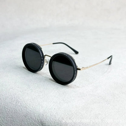 Black Aura 1-9 Gears Lens Filter Adjustable Rounded Tint Sunglasses